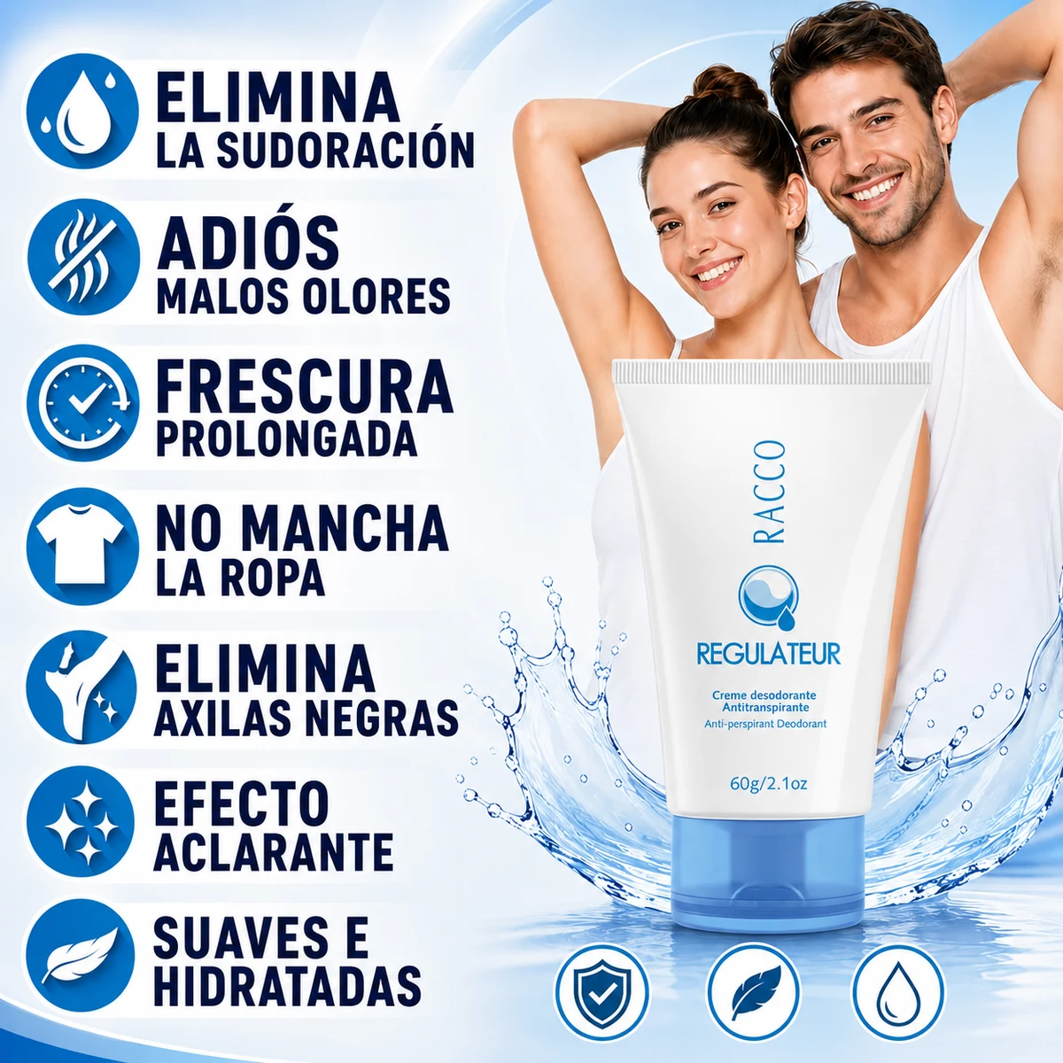 Racco Regulateur crema desodorante antitranspirante 60 g